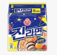 Original Korea Domestic Ottogi Jin Ramen Mild/Spicy 600g (120g x 5packs) 不倒翁韩国版金拉面 原味/辣味