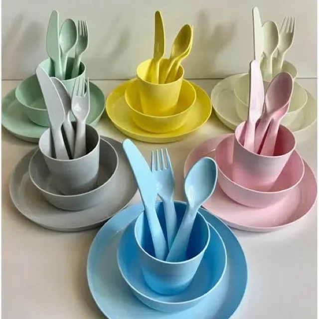 Children Feeding Set - 4pcs (bowl, plate, cup & fork + spoon) (1)