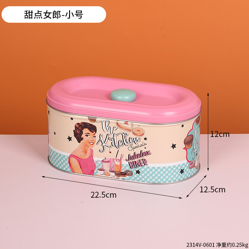 Desktop Large Storage Box Iron Box with Lid Living Room Coffee Table