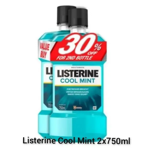 Listerine Cool Mint 2x750ml