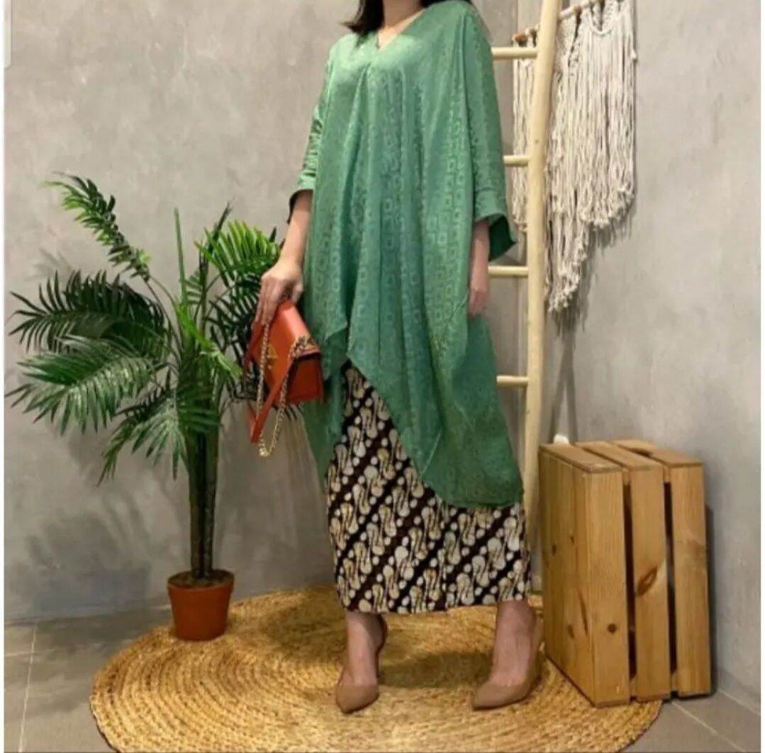 🔥Baju Raya 2023🔥KAFTAN VISCOSE + PRISKET BATIK PARIO (ONE SET) | Lazada