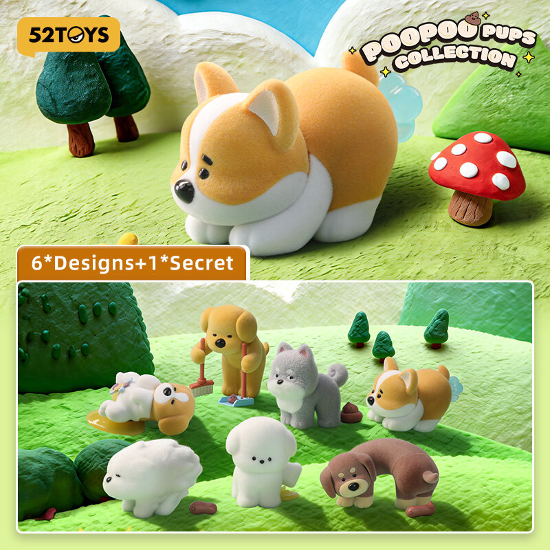 52TOYS PooPoo Pups Collection Series Blind Box Figure Toy ราคา 219 บาท*ส่งฟรี