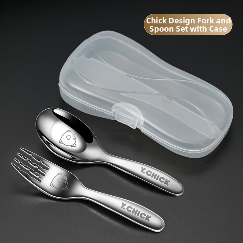 WODEBAIHUI | 316 Stainless Steel Infant Spoons Forks