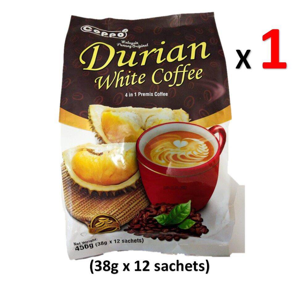 Coppo Malaysia Penang Original 4in1 Durian White Coffee
