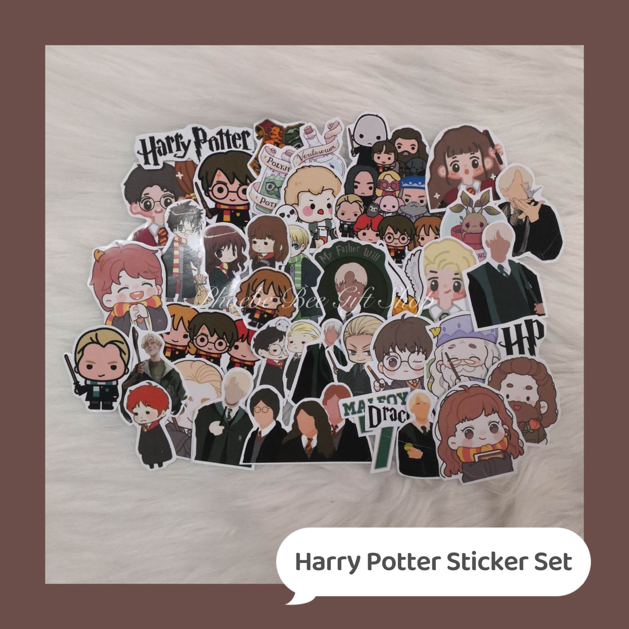[Ready Stock] 40 Cartoon Stickers ️ Harry Potter Sticker /哈利波特贴纸 Lazada