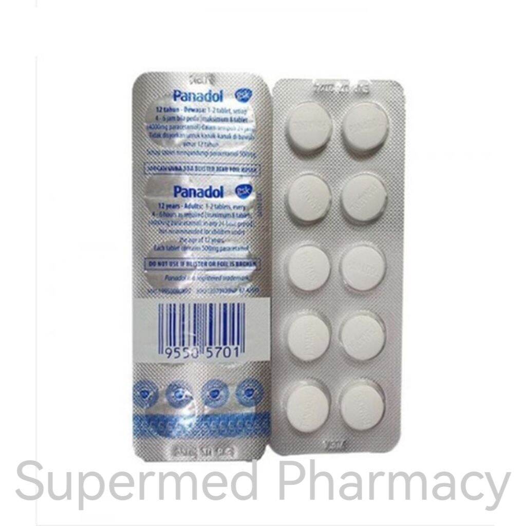 Panadol Regular / Panadol Biasa (Paracetamol 500mg) | Lazada