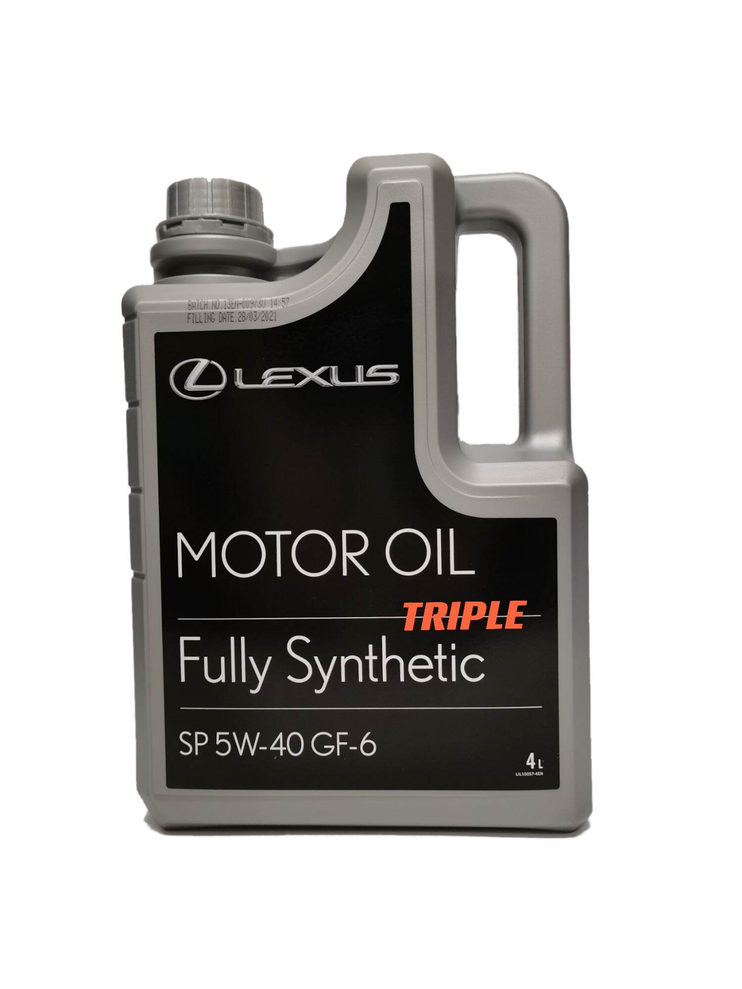 LEXUS SP5W40 FULLY SYNTHETIC ENGINE OIL 4L