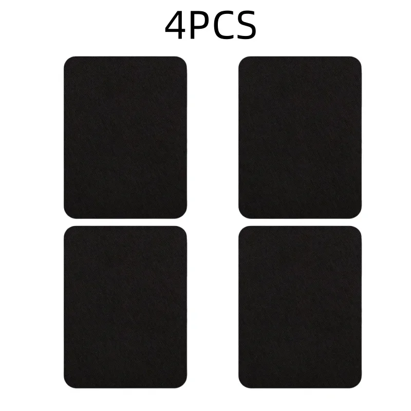 4Pcs Iron on Patches Clothing Repair Multi-Colored Fabric Patches Iron on Strong Glue Cotton Patch for Clothes Jean Repair Decor