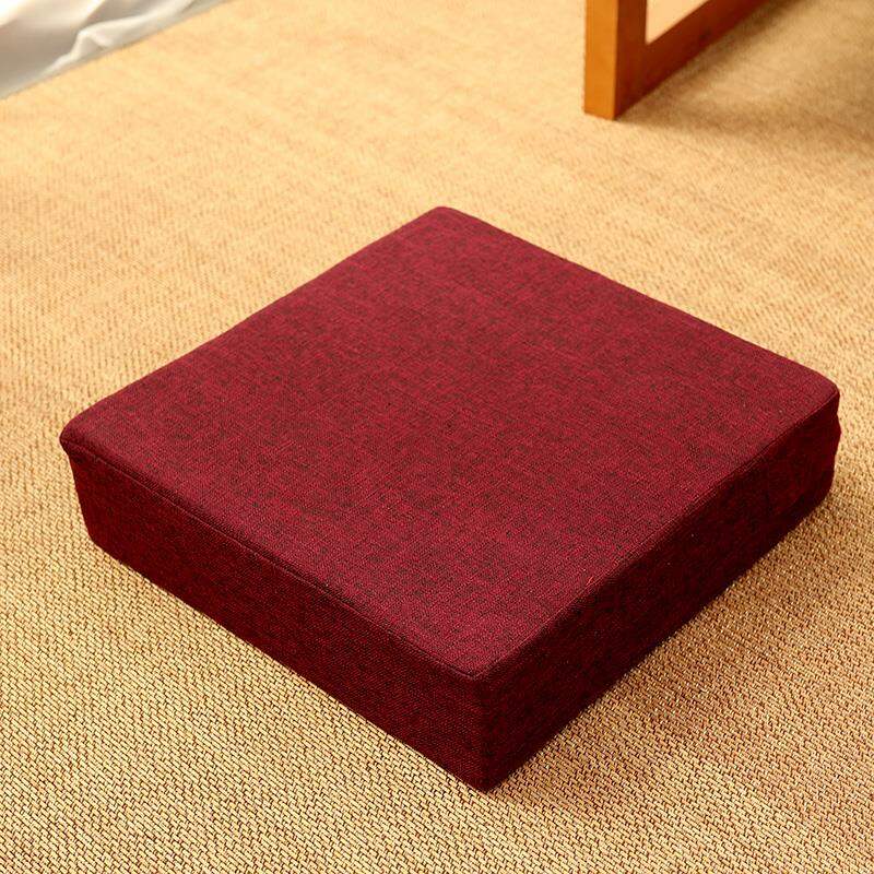 Thickened Square Zafu Cushion Tatami Style Bedroom Living Room Carpet Detachable Washable Floor Seat Pad Japanese Tea Table