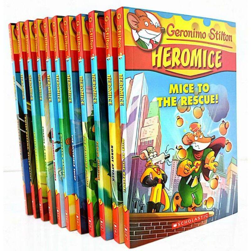 Geronimo Stilton Heromice 1-11 Childrens Novel English Boys Girls Children Story Book English Edition Malaysia
