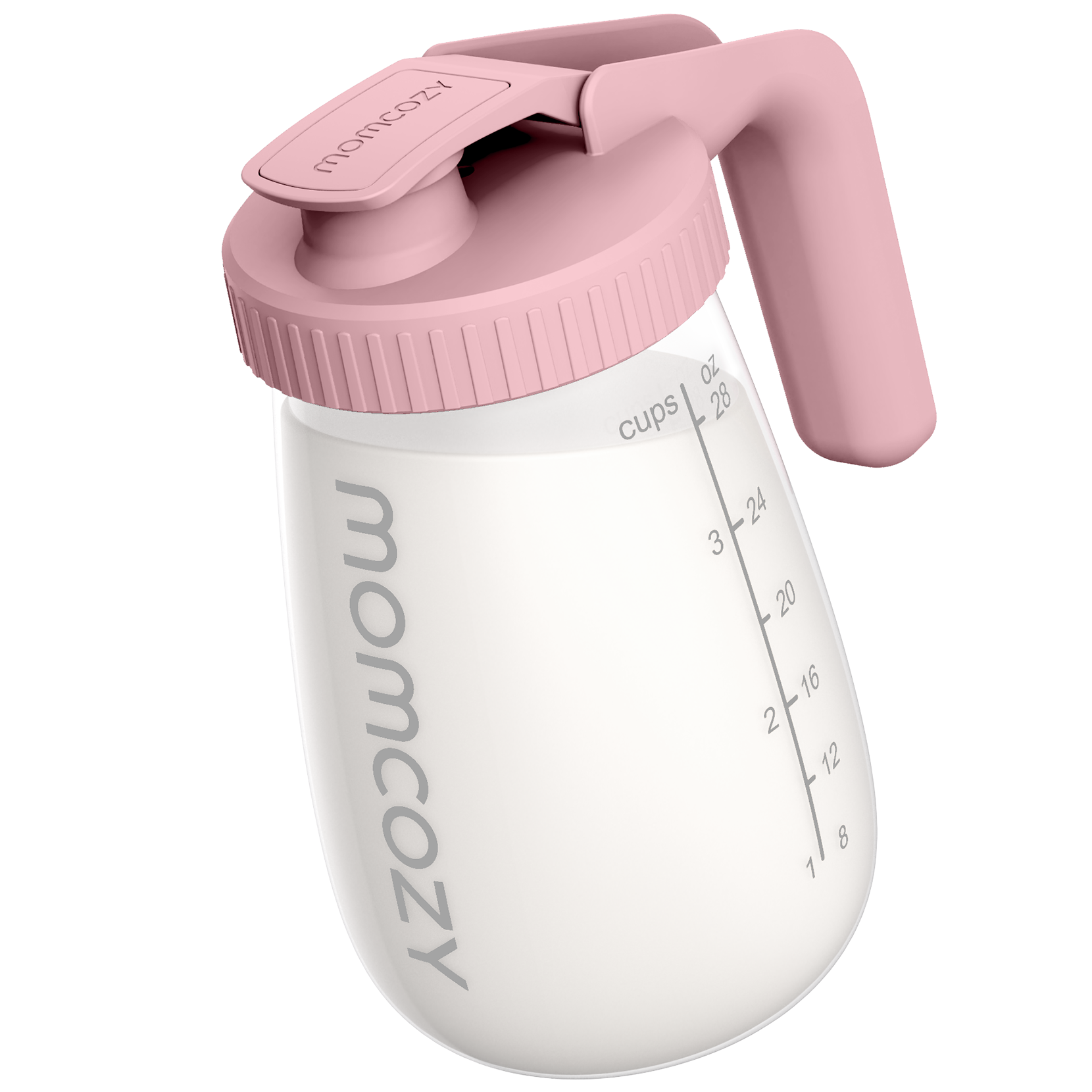 Momcozy Breast Milk Pitcher Resistant to Heat and Cold Abrupt Temp Swings No Leak Glass Breast Milk Fridge Storage Container with Wide Mouth Fast Baby Formula Maker