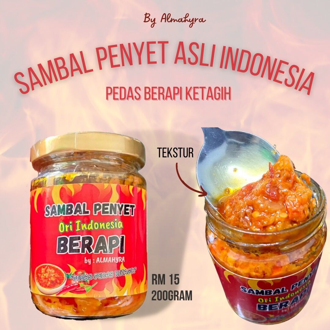 Sambal Penyet Resipi Asli Indonesia Berapi Lazada