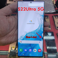 Bluesky 6.8 With Dot Line burn Original Display For Samsung S22 Ultra LCD Touch Screen Digitizer For Samsung Galaxy S22 Ultra 5G LCD S908 S908B S908U