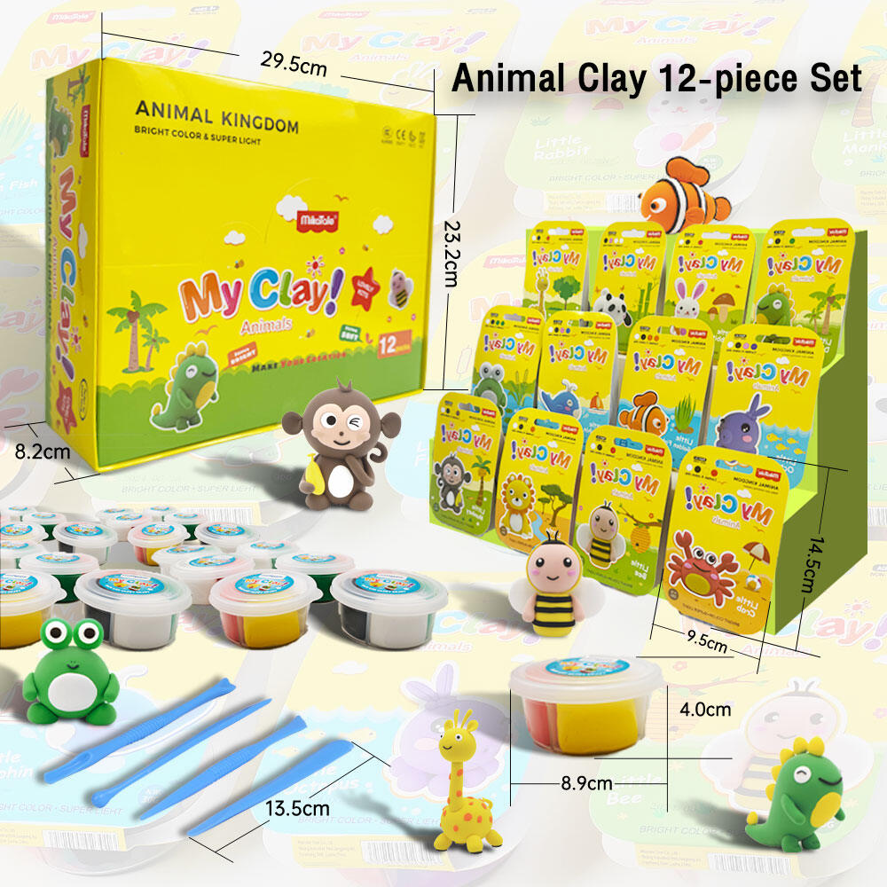 MARD DIY Clay Super light clay Clay Set for Kids DIY Non Toxic Safe Soft Colored Clay Educational Toy Dessert Series
