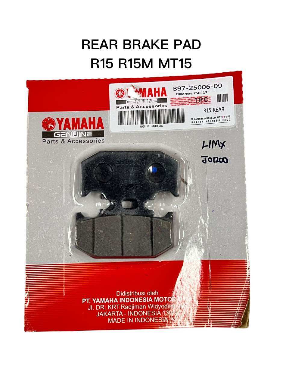 YAMAHA R15 R15M MT-15 FRONT REAR BRAKE PAD | Lazada