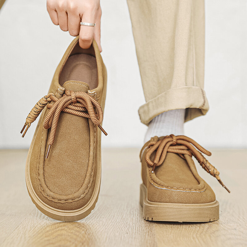 SHIYAN | Spring New Thick Sole Elevated Casual Shoes Harga  142 Ringgit*Penghantaran Percuma