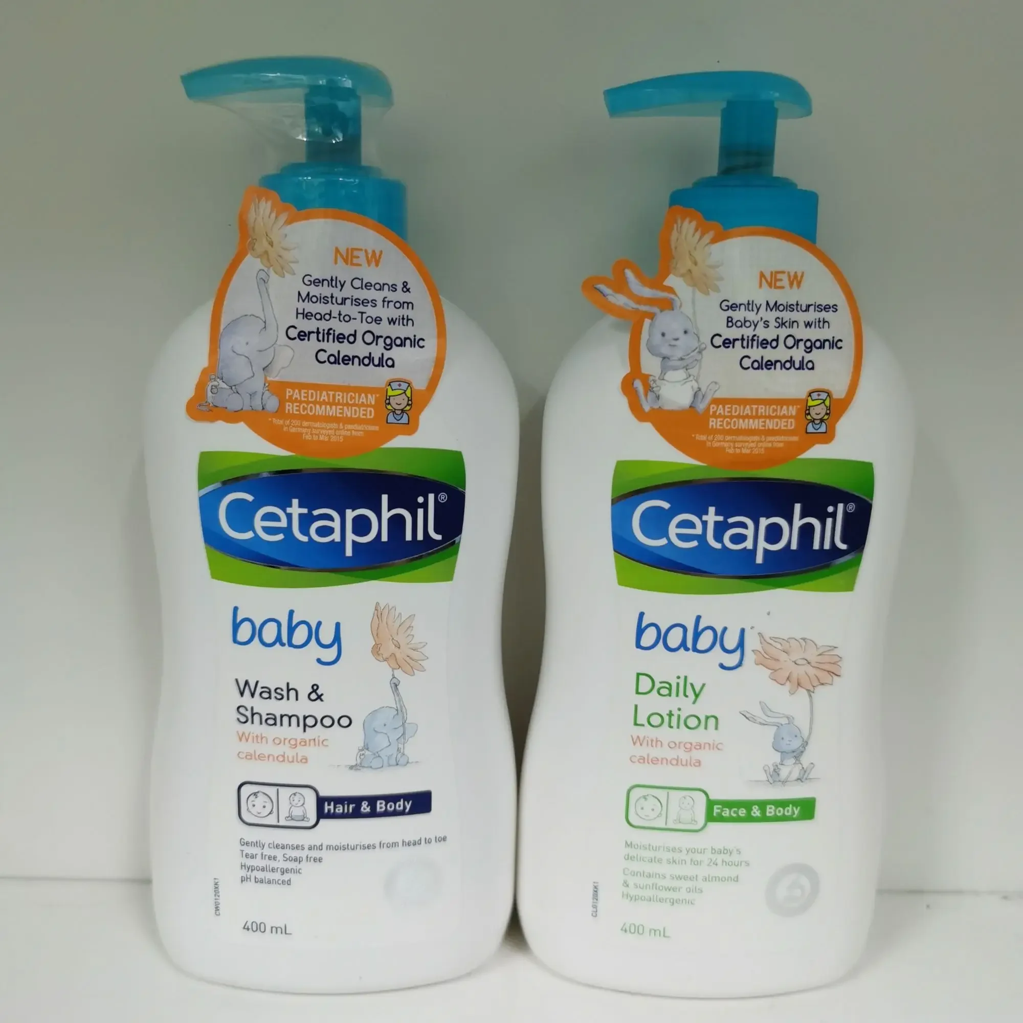 Cetaphil Baby Care Calendula Wash & Shampoo / Daily Lotion