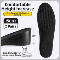 FASHEHAN | Invisible Height-increasing Insoles for Men Full Sole Non-fatiguing Non-collapsing Shock-absorbing Sweat-absorbing Anti-odor