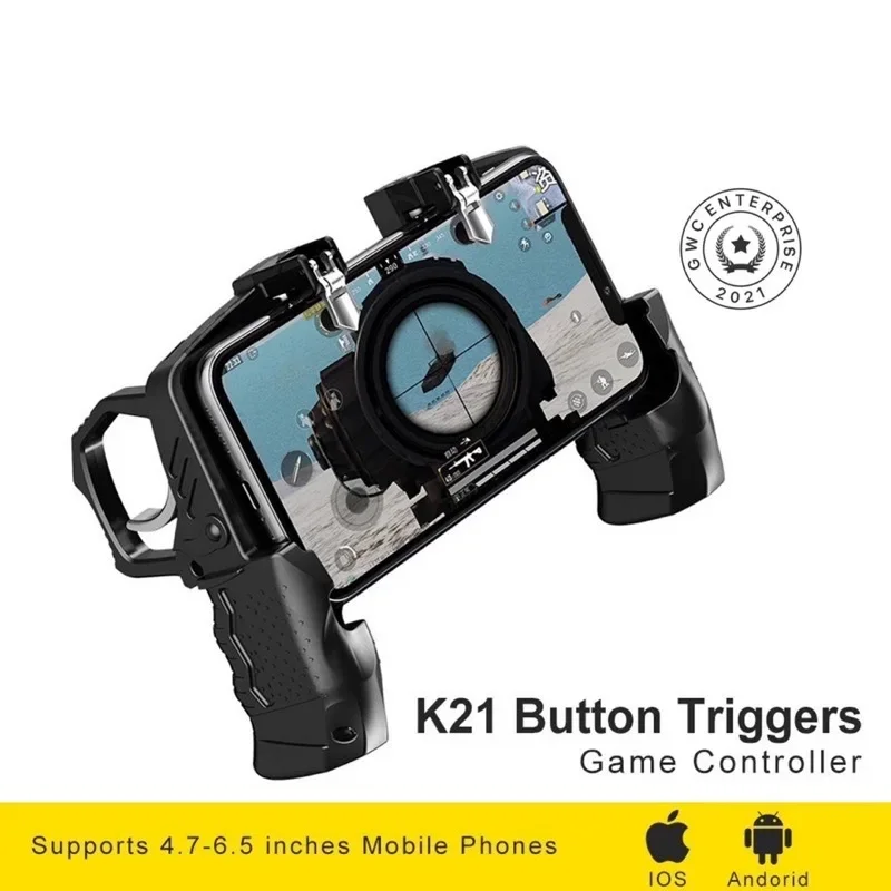 🔥现货READY STOCK🔥K21 Mobile Trigger Gamepad Gaming L1R1 Shooter PUBG Mobile Controller Smart Phone