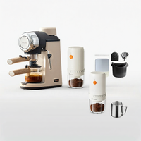 「China Plug」Bear | Home Use Small Italian Semi-Automatic Espresso Machine with Steam Frother