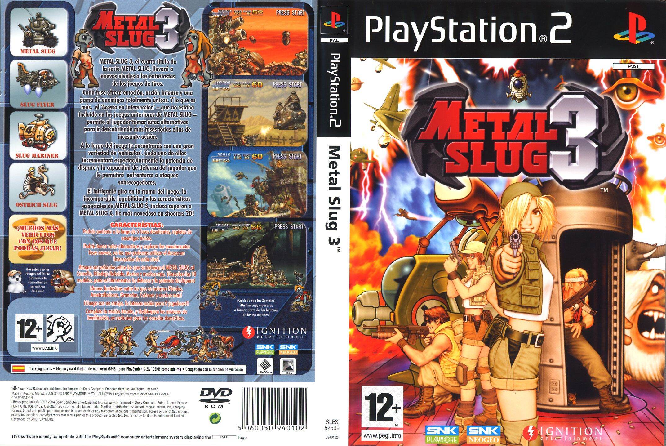 metal slug 3 playstation 2