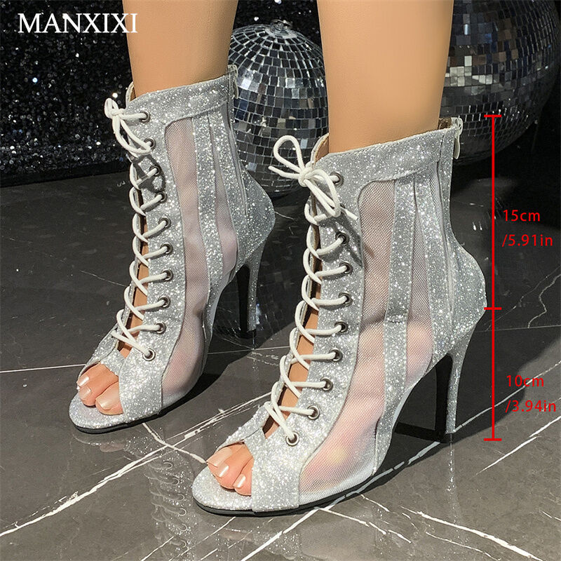 MANXIXI Fashion Women Boots Beautiful 10 cm High Heels Sandals (35-43 Size) ราคา 519 บาท*ส่งฟรี