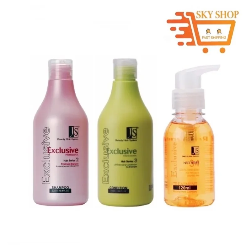 JS Beauty Treatment Shampoo & Conditioner 320ml Combo Crystal Repair Serum Set 👉🏻FAST SHIPPING 🔥 (100% Original)