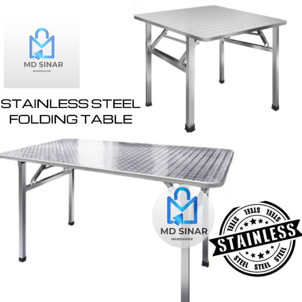 MD SINAR STAINLESS STEEL FOLDING TABLE BANQUET TABLE FUNCTION TABLE
