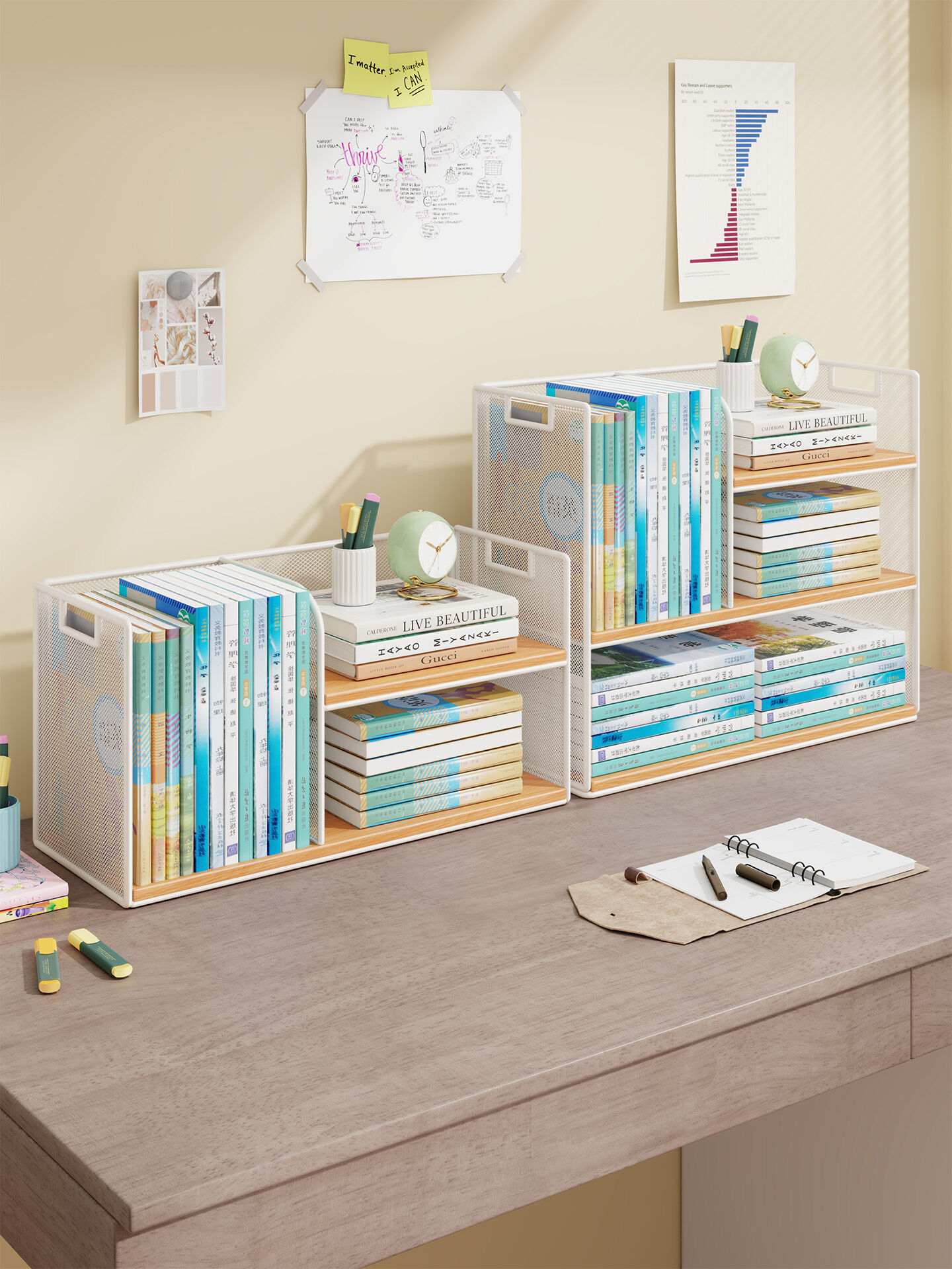 Small Desktop Organizer Shelf Multi-Layer Harga  83 Ringgit*Penghantaran Percuma