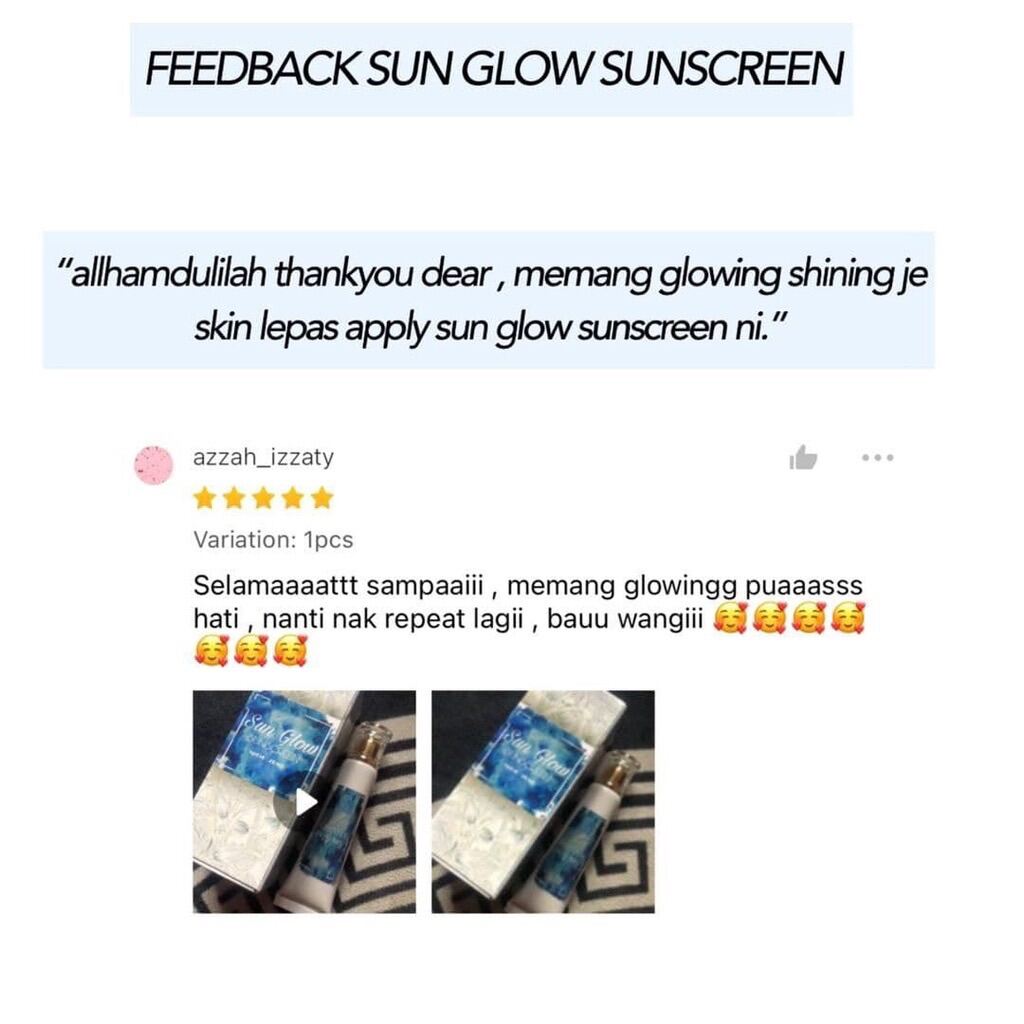 sunglow sunscreen kkm