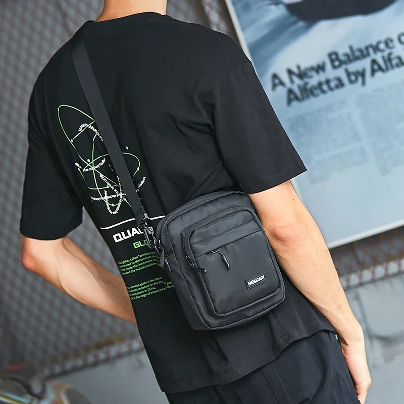 Men's Crossbody Bag Ins Trendy Messenger Bag Boys Casual Japanese New Shoulder Bag Trendy Brand Crossbody Bag Mobile Phone Bag