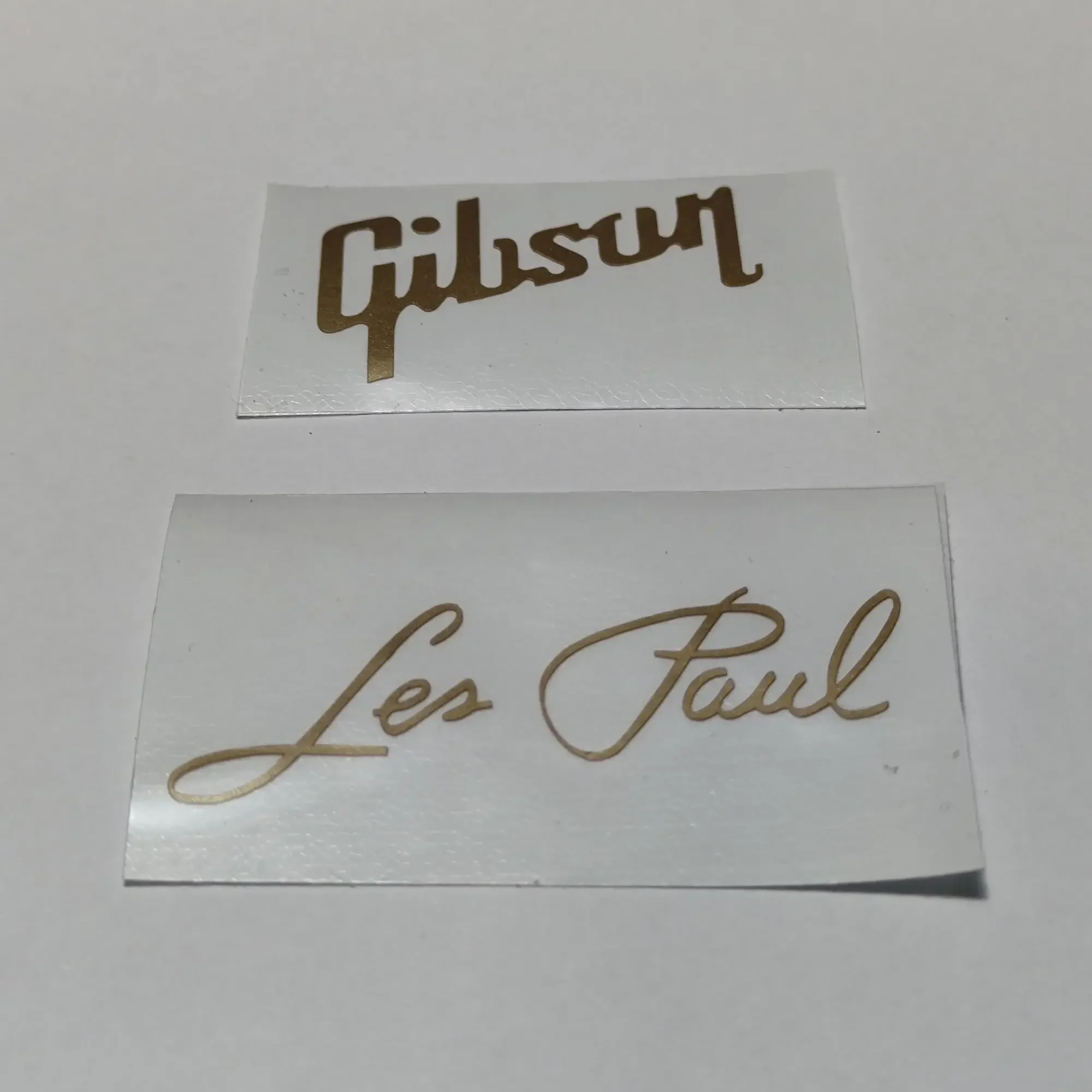 Gibson Les Paul headstock logo decal/sticker gold