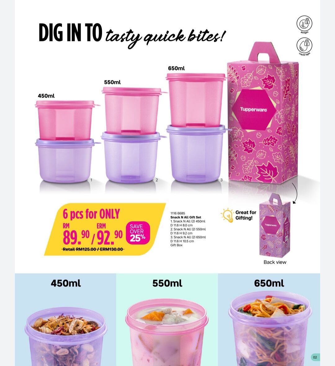 Tupperware Snack N All Gift Set | Lazada