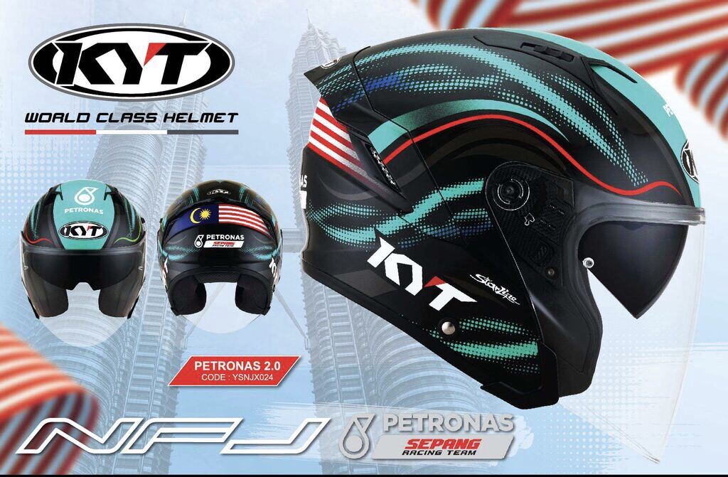 helmet kyt nfj petronas