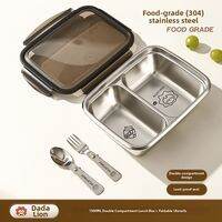 WODEBAIHUI | Stainless Steel Bento Box Large Capacity Divided
