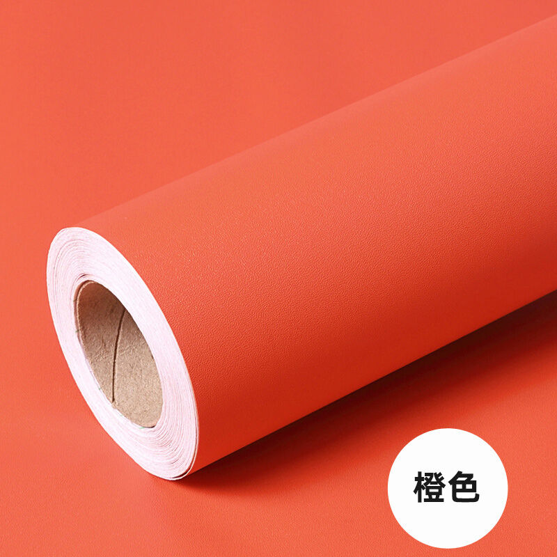 Thick Solid Color Wallpaper Plain Color Self-Adhesive Candy-Colored LOFTEX Boeing Film Furniture Refurbishing Sticker Dull Polish Waterproof Adhesive Paper