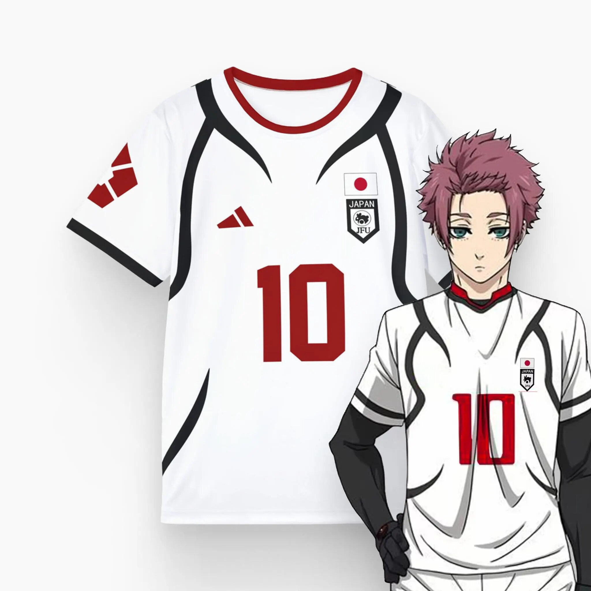 Homidam Cosplay Anime Blue Lock T-shirt U00e0 Manches Courtes Et