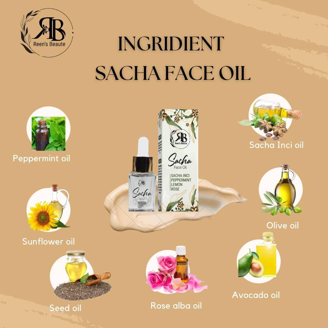 SACHA INCI FACE OIL SERUM MUKA MINYAK JAMPI VIRAL TIKTOK MINYAK MUKA