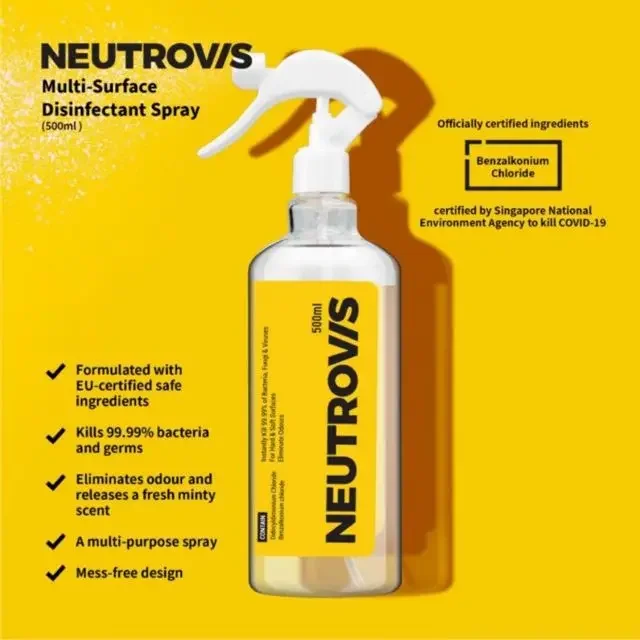 *Ready Stock*Neutrovis Multi-Surface Disinfectant Spray (500ml)