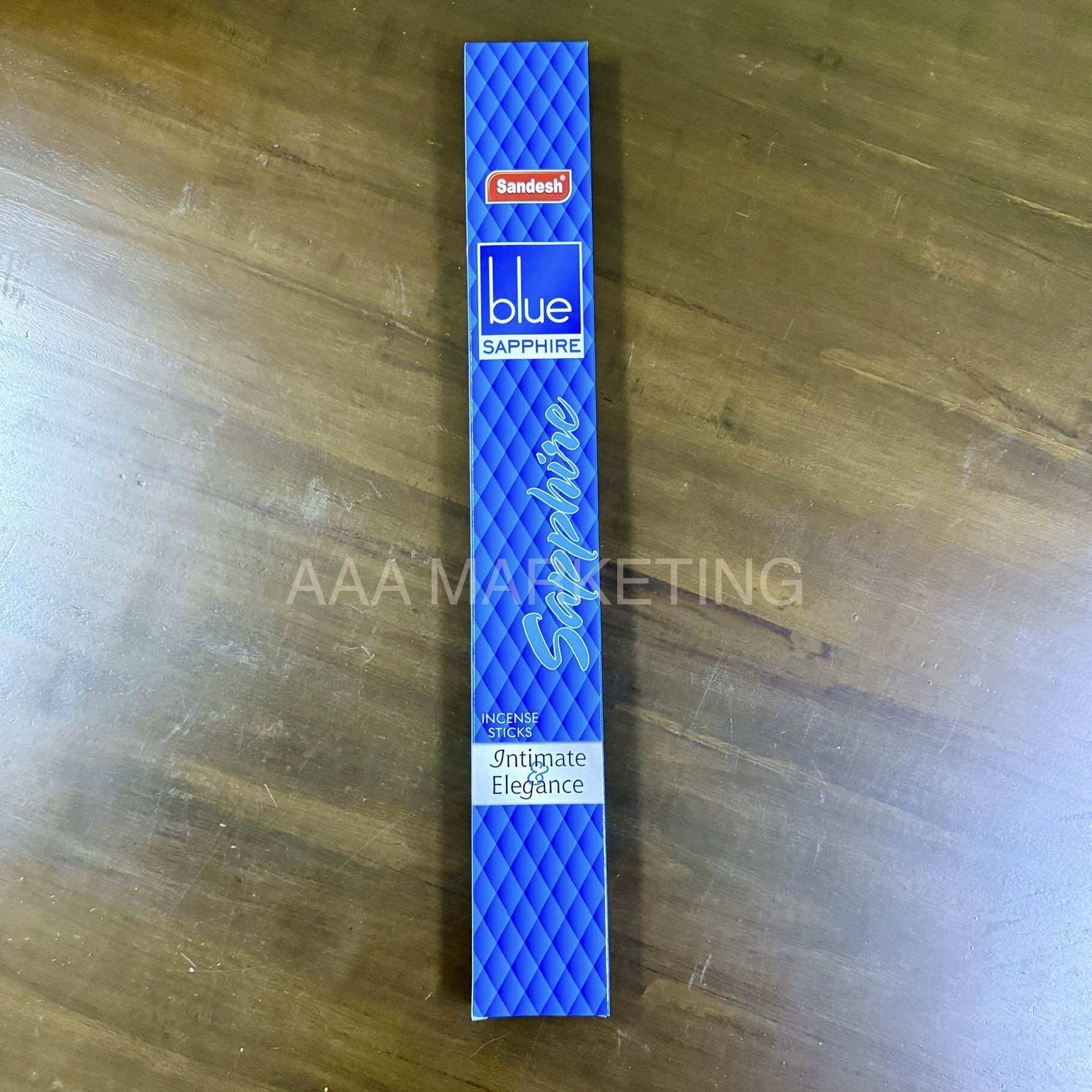 SANDESH 4 Hours BLUE SAPPHIRE Extra Long Agarbathi / 香薰线香，可燃烧4个小时（适合拿督公） (Premium Long Incense Sticks) 4 HOURS BURNING