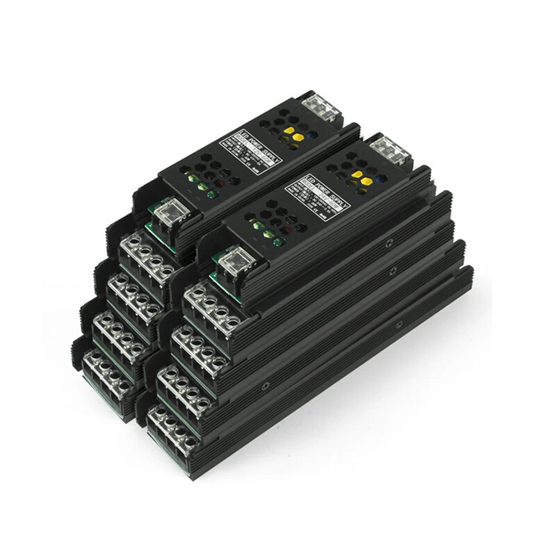 Power Supply AC to DC Transformer 12V 24V 60W 100W 200W 300W 400W Super Thin Converter for LED Strip Light Bulb LED Driver Black Giá 260,000 Đồng*Miễn phí vận chuyển
