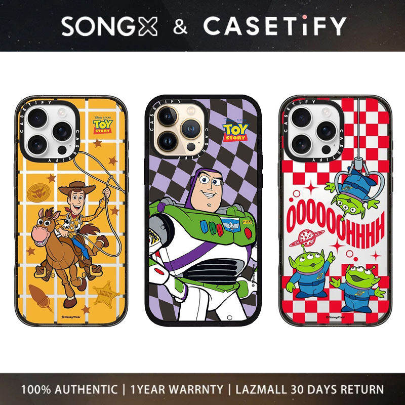 SONGX Casetify Acrylic Phone Case Co Branded Toy Story Series Case With Magsafe For iPhone 17 16 15 14 13 12 Pro Max/ iPhone 17 16 15 14 13 12 Pro/ iPhone 17 16 15 14 13 12 Anti Fall Protective Cover