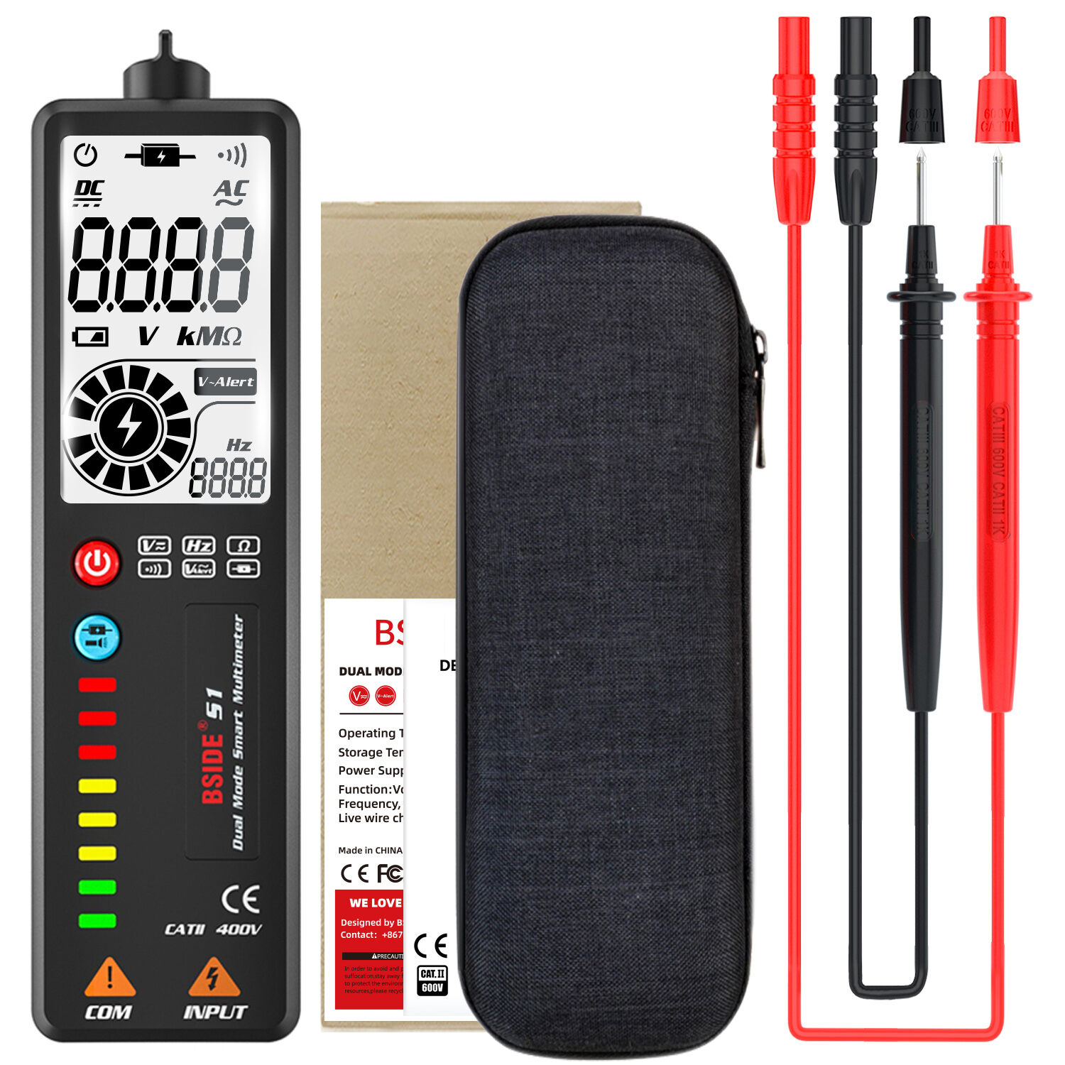 BSIDE S6 S1 S1CL Intelligent Digital Pen Multimeter Current Capacitance ...