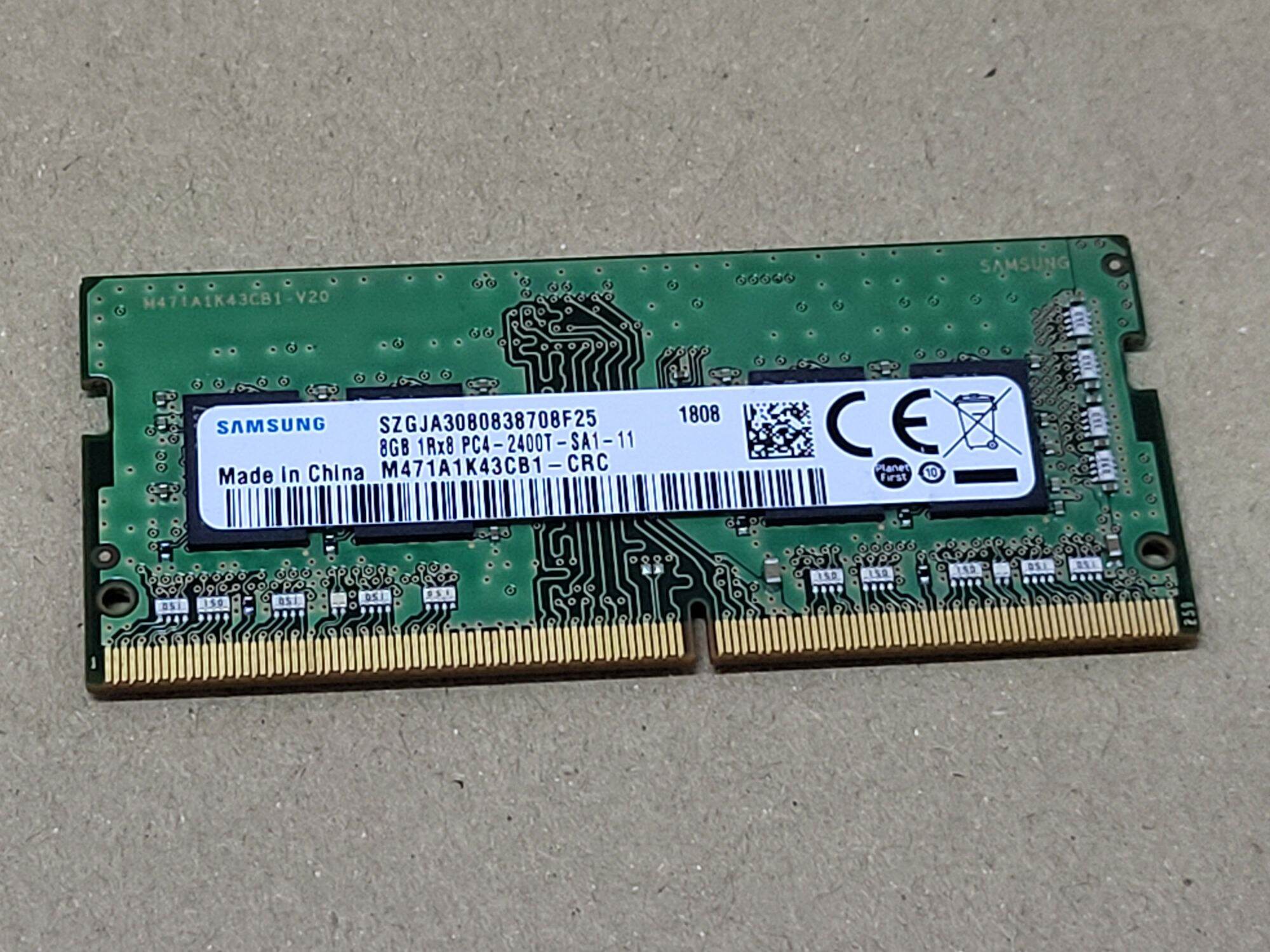 100% Original Samsung DDR4 8GB 2400MHz Laptop Memory RAM 2400T ...