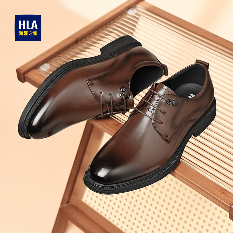 HLA | Height Increasing Insulated Leather Shoes - Jenama HLA Harga 205 Ringgit*Penghantaran Percuma