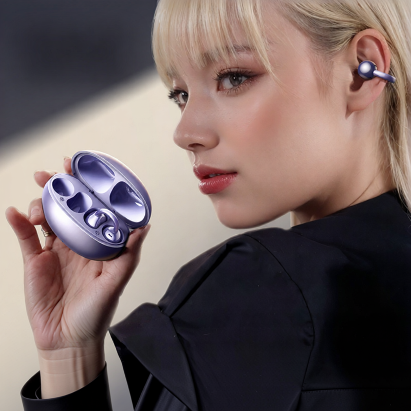 Bizoe | AI Translation Wireless Ear Clip Bone Conduction Headphones