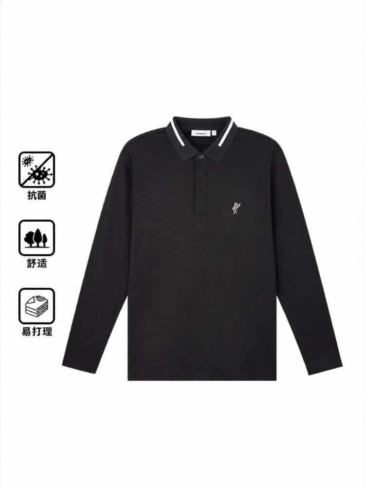Ashworth | Antibacterial Men's Long-Sleeve Polo Shirt - Jenama Ashworth Harga 275 Ringgit*Penghantaran Percuma