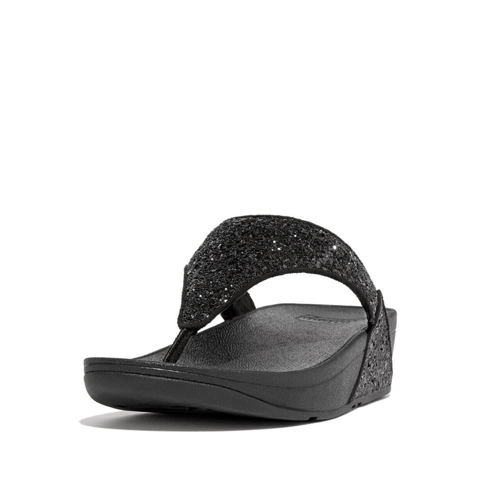 Fitflop Women Lulu Glitterball Toe-Post Sandals |IF9-011| Silver main image 1