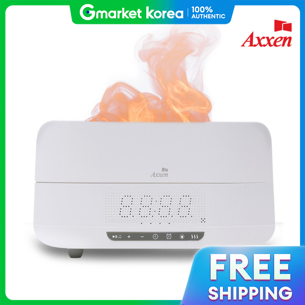 Aksen W500 Fire-Gazing Clock Speaker Large Capacity Humidifier White