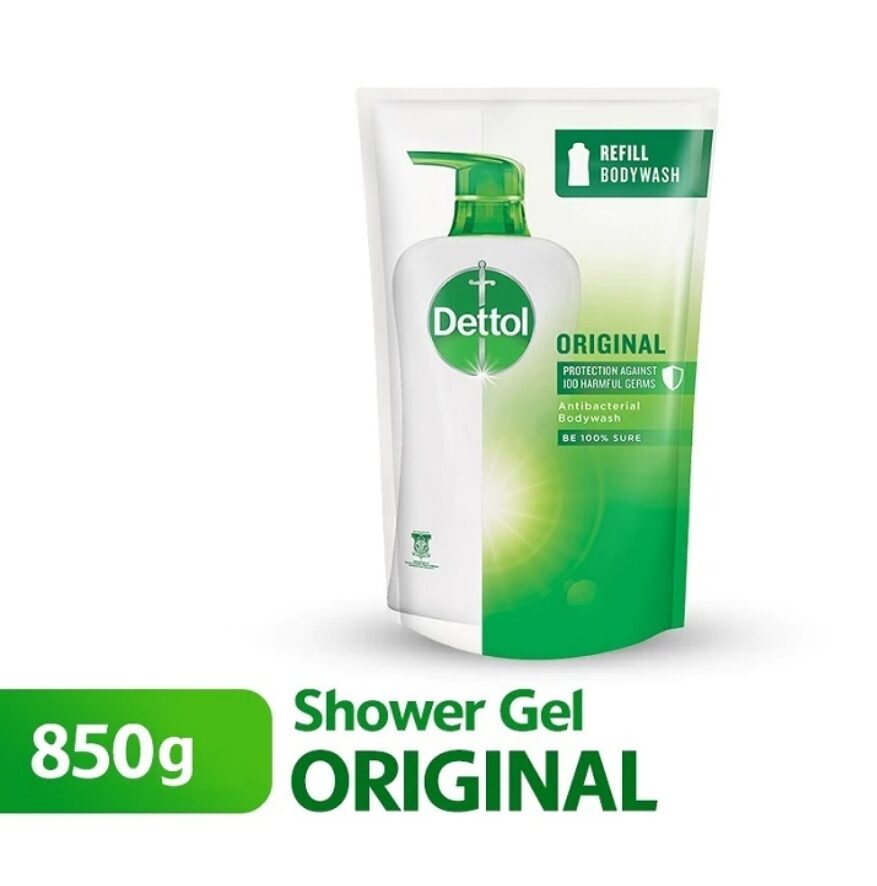 Dettol Shower Gel 850ml Refill Pounch Original